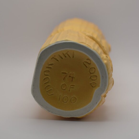 MunkTiki 2000 Yellow 7.25 inch Tiki (74 of 100 King Tubby Paul Neilsen) - Picture 5 of 8